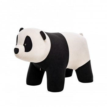 Пуф "Leset Panda" Панда 58х44х92см, цвет: белый-черный