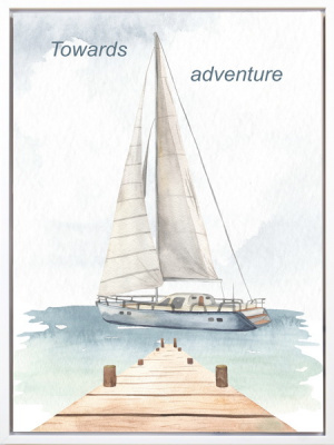 221338XCC Постер К приключениям 30х40х2,5см