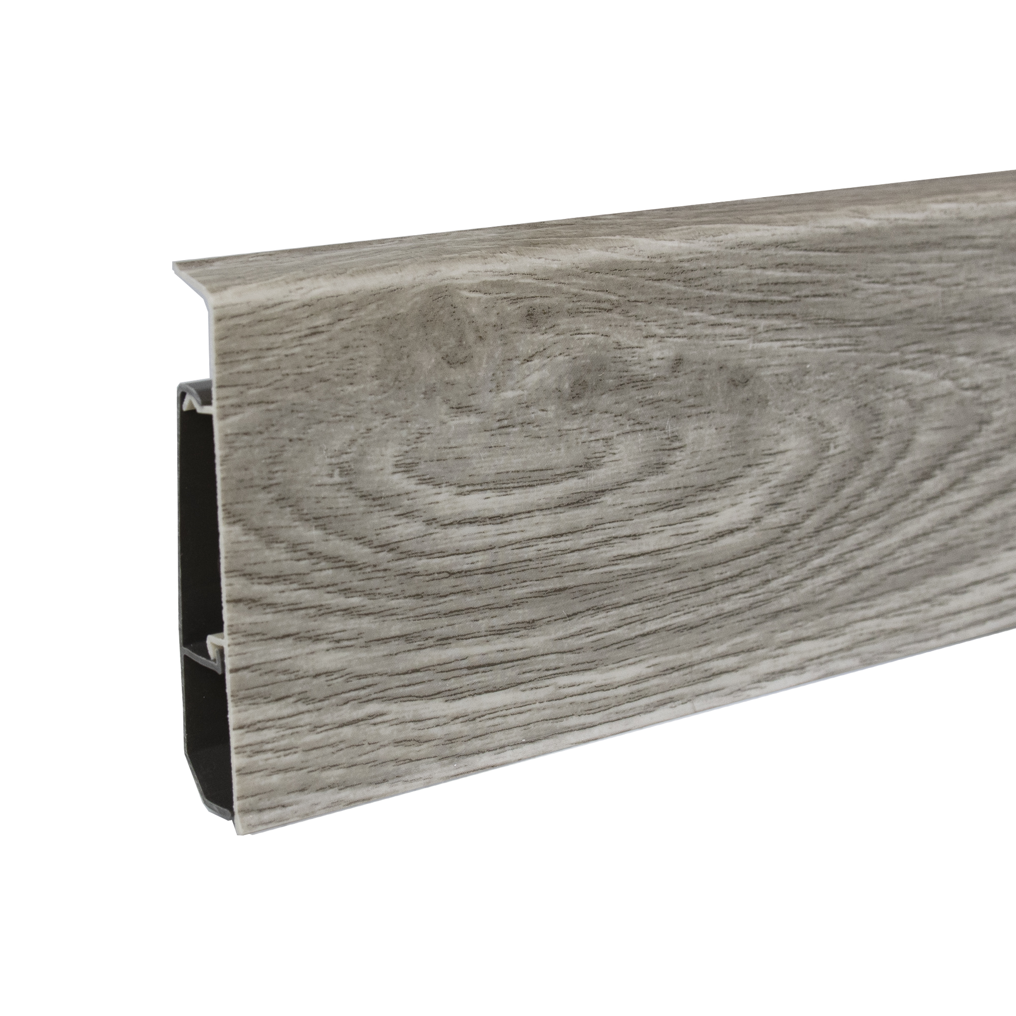 ТП10034947 Плинтус ПВХ Cardinal 02 Дуб монгольский серый 78 мм 2,2 м