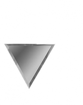 Плитка зеркальная серебряная Полуромб с фацетом 10мм 300х255 мм