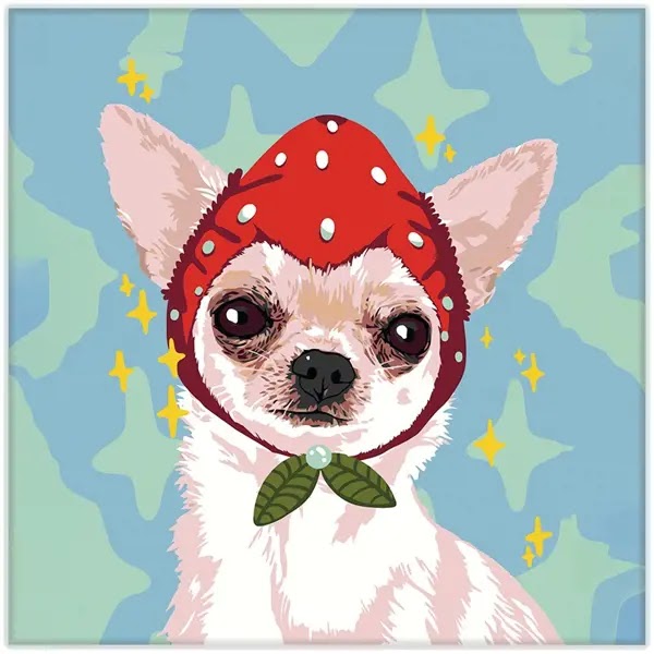 Lm35-13841 Картина Модная шапка 30х30 см.