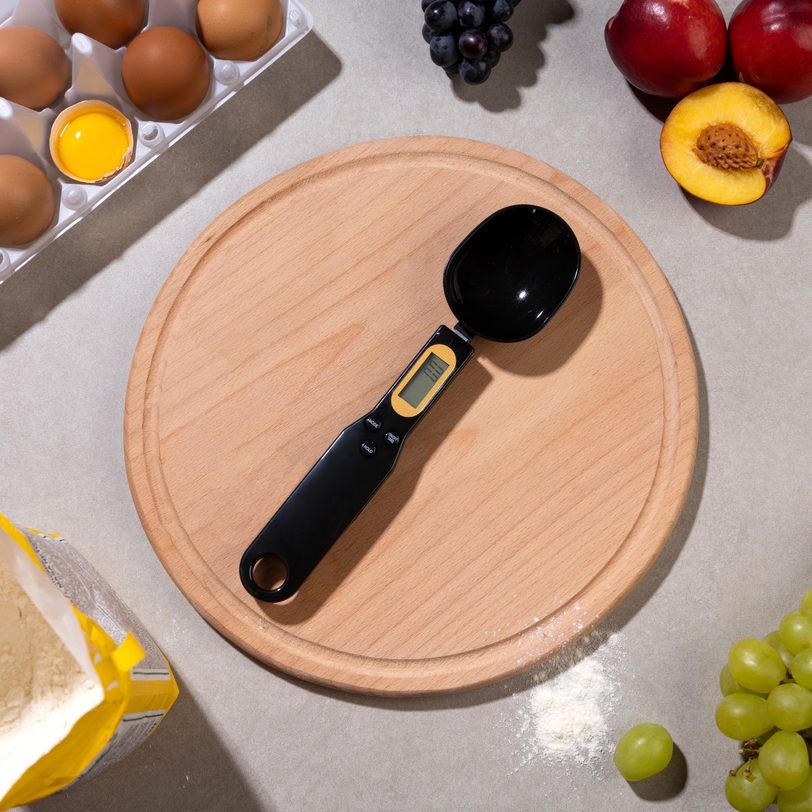 669267 Весы кухонные Luazon LV-507, электронные, до 0.5 кг, чёрные