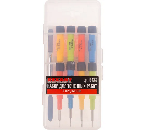 Screenshot 2024-09-05 at 09-53-47 Набор для точечных работ REXANT 9 предметов в пластиковом боксе 12-4765