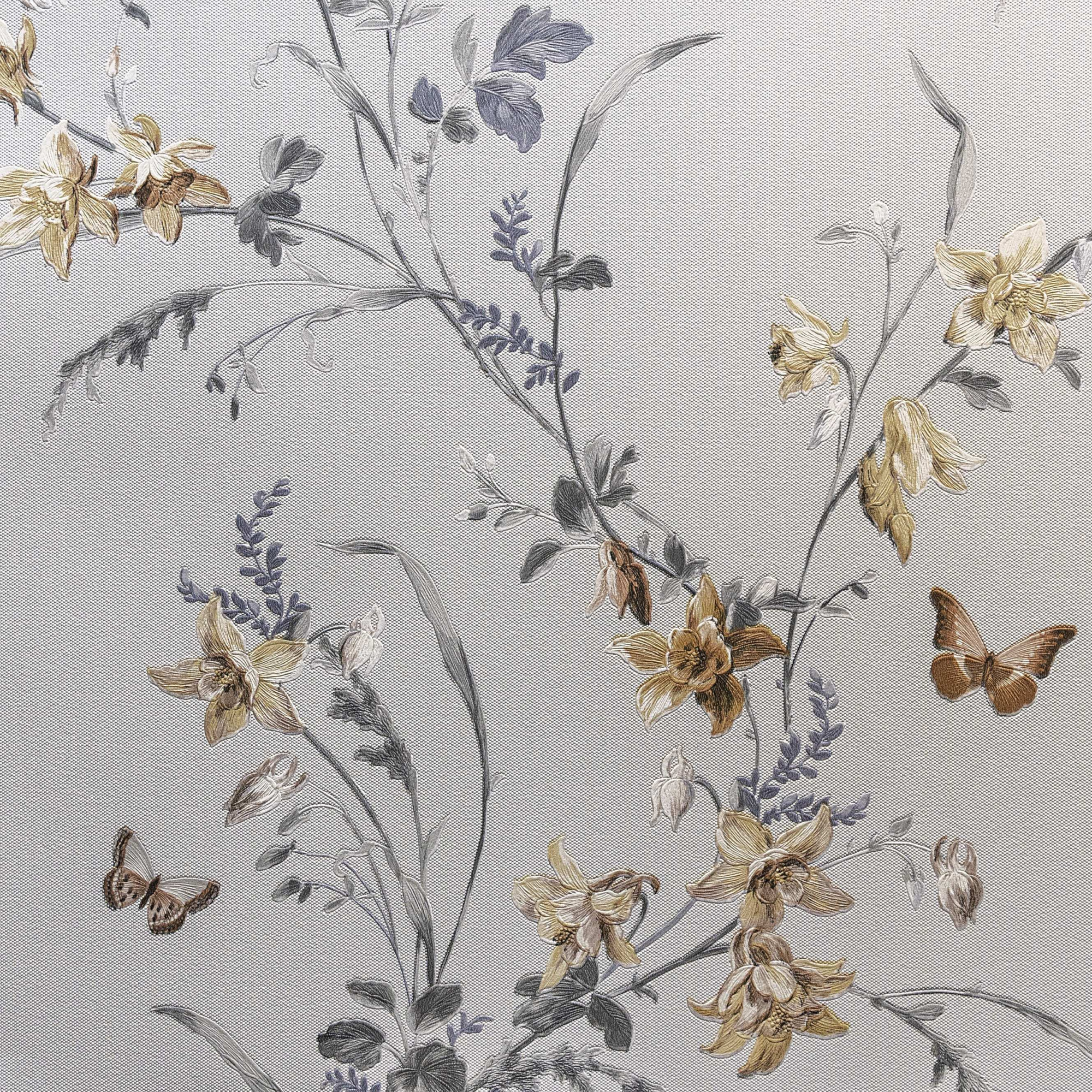 54373-1 Обои флизелиновые Gavi, мотив серый-бежевый 1,06х10м