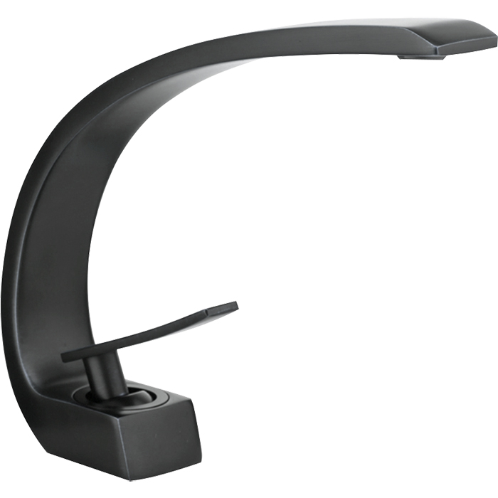 T703H Смеситель для кухни одноруч, латун, черный, OUTE