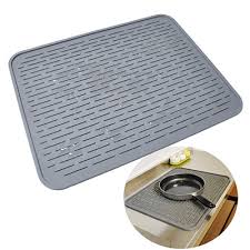 Складной коврик для сушки посуды 40х30см (20х30см) Linea Silicone