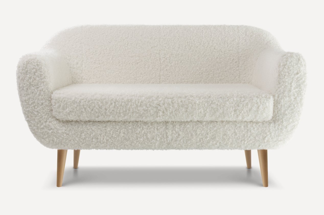 GP-00097505 Диван Роттердам лайт  Cozy Milk цвет белый, опоры натуральный