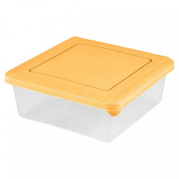 Контейнер для продуктов "Asti" квадратный 0,5л (бледно-желтый)	 