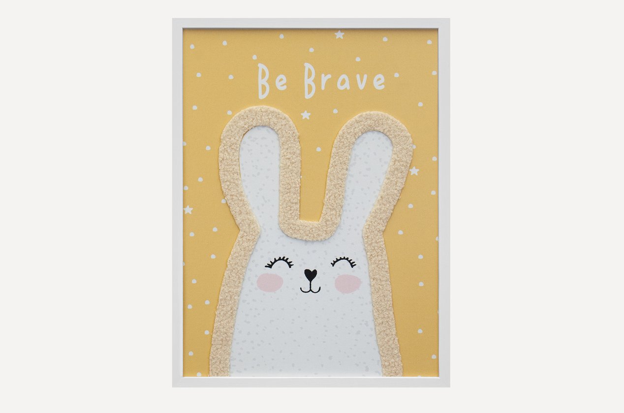 Постер детский Тини Be Brave Yellow