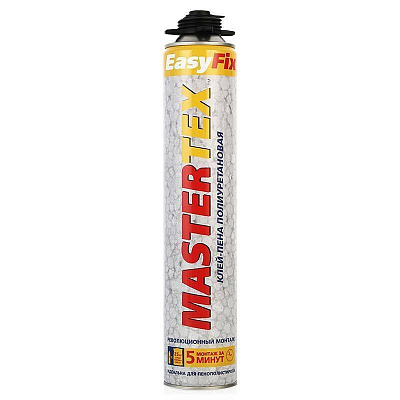 Клей-пена монтажная профессиональная MASTERTEX  EasyFix PRO 750 мл не марка