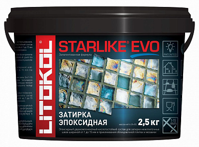Затирка эпоксидная STARLIKE EVO BIANCO TITANIO/БЕЛЫЙ ТИТАН S.105  (2,5kg )