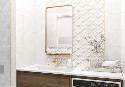 Плитка настенная Sens Light 250*500*9 цвет: св-серый (13 шт в уп/63.375 м в пал)