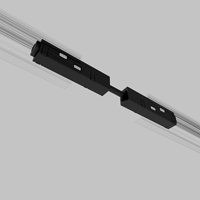 Прямой коннектор и планка 1 шт Slim Magnetic, чёрный 