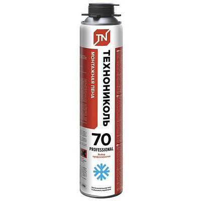 Пена монтажная  "ТЕХНОНИКОЛЬ" 70 PROFESSIONAL Проф. всесезон, 1020гр. не марка 