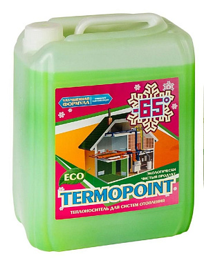 Теплоноситель для систем отопления, 20 кг, -65°С, Termopoint ЭКО 65 (зеленый)