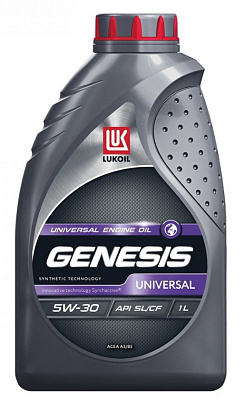 Масло моторное 5W30 LUKOIL GENESIS UNIVERSAL SL/CF A5/B5 Cинтетическое 1л