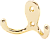 LK0201GO Крючок двойной, стандартный, золотой