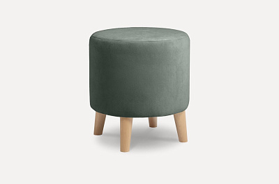 Пуф Плиди 35х35х38см Velvet Olive, Ultra Oliva велюр цвет: зеленый