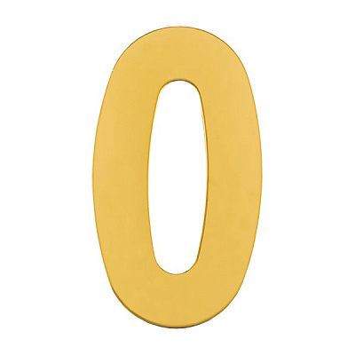 Номер  дверной "0" металл PB (золото) MARLOK