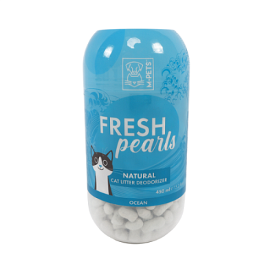 Гранулы дезодорирующие для кошачьего туалета FRESH Pearls океан 450 мл Mpets не марка