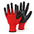 Перчатки нейлон Maxi красные с черной ладонью (ш/к)