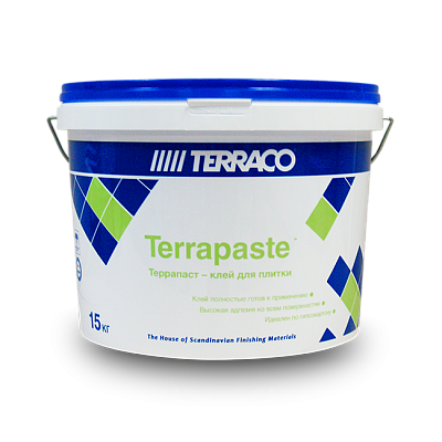 Клей для кафеля акриловый Terrapaste готовый 15кг