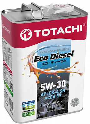 Масло моторное 5W30 TOTACHI Eco Diesel CK-4/СJ-4/SN П\Синтетика 6л