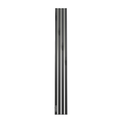Полотенцесушитель электрический Point Пиано PN19722BC 150x1200 диммер слева, черный/хром