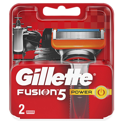 Кассеты сменные FUSION Power для бритья 2 шт.