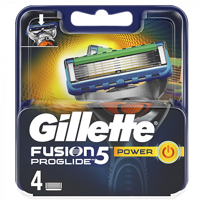 Кассеты сменные FUSION PROGLIDE Power для бритья 4 шт*