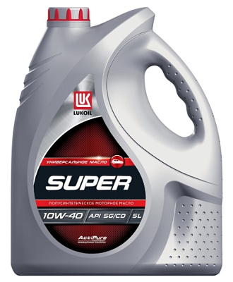Масло моторное 10W40 LUKOIL SUPER, SG/CD П/Синтетическое 5л
