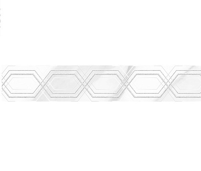 Бордюр Metallic_Cers Серебряный 75*1
