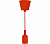 Патрон REXANT E27 силиконовый со шнуром 1 м красный