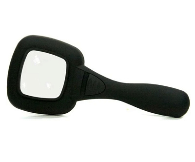 Ручная квадратная лупа REXANT 4х с подсветкой LED 6шт 12-0406