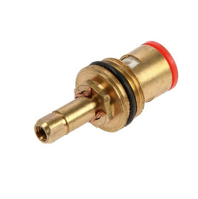 Кран-букса, 1/2", керамика, латунь, под крест, шток 8х20 мм, ZEIN