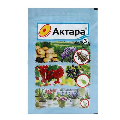 Средство от вредителей Актара (сухая), инсектицид, 3 г 