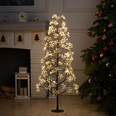 Светодиодный куст 1.2 м. "Ель" 900LED, 31V, Т/БЕЛЫЙ   