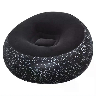 Пуфик Bestway надувной Inflate-A-Chair 112x112x66см, черный, до 100кг  