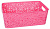Т265-4 Корзина для хранения СКАЗКА 330х220х120 №4 розовый