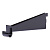 L9231BL Кронштейн с держателем под штангу, черный 291х72х30мм