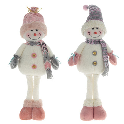 Игрушка набивная "Снеговик", L22 W11 H70 см, 2в.