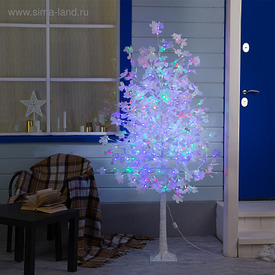 Дерево светодиодное 1.8 м. "Клен белый" 350LED, 220V, RGB    