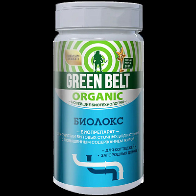 Биолокс биопрепарат для очистки стоков Green Belt туба 180 гр