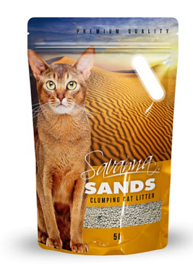 Наполнитель SAVANNA 5л без запаха наполнитель д/кош комкующийся 3,8кг