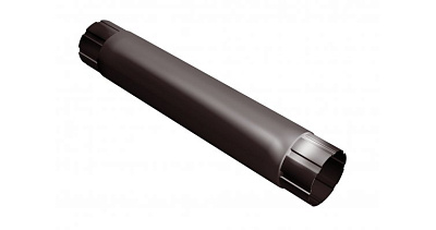 Труба водосточная GrandLine d=90 L=1.0м. (шоколад)