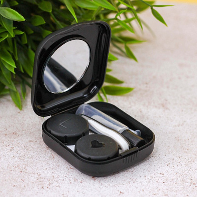 Контейнер для линз «Classic square» black