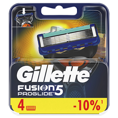 Кассеты сменные FUSION PROGLIDE для бритья 4 шт.