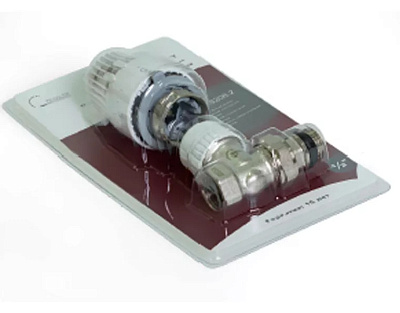 Комплект терморегулирующий для радиатора ZEISSLER FM 3/4" прямой, головка, 1 вентиль