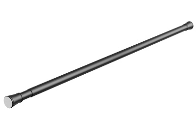 Карниз для ванной FORA металлический 120-220 см, черный FOR-ROD-220IBK