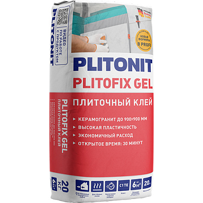 Клей-гель для керамогранита Плитонит PlitofixGel 20кг
